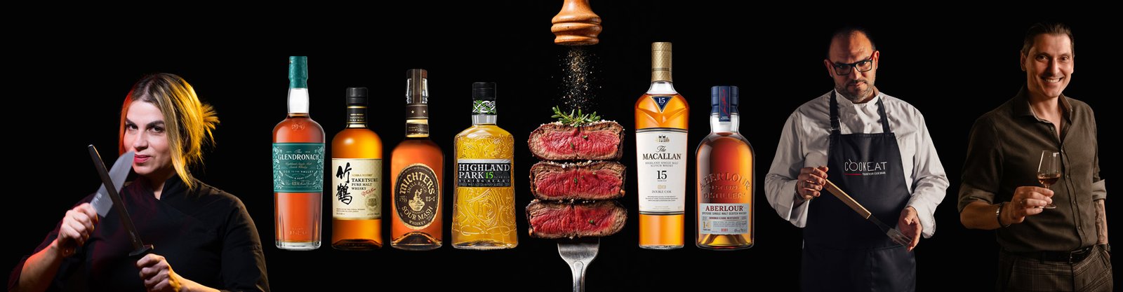 MEAT THE WHISKY Vol 2. Food pairing and dinner with premium cuts, whisky και cigar curated by Mirsini Lampraki of Meat & Grill Stories, Apostolos Takoulas of COOKEAT and Yiannis Milionis of The Tasters Club.