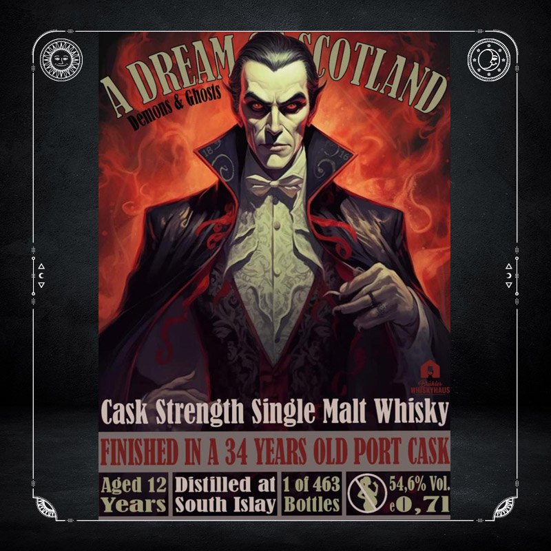 The Tasters Club Tasting Day 109 Halloween whisky tasting A Dream of Scotland Demons & Ghosts – South Islay 12 yo