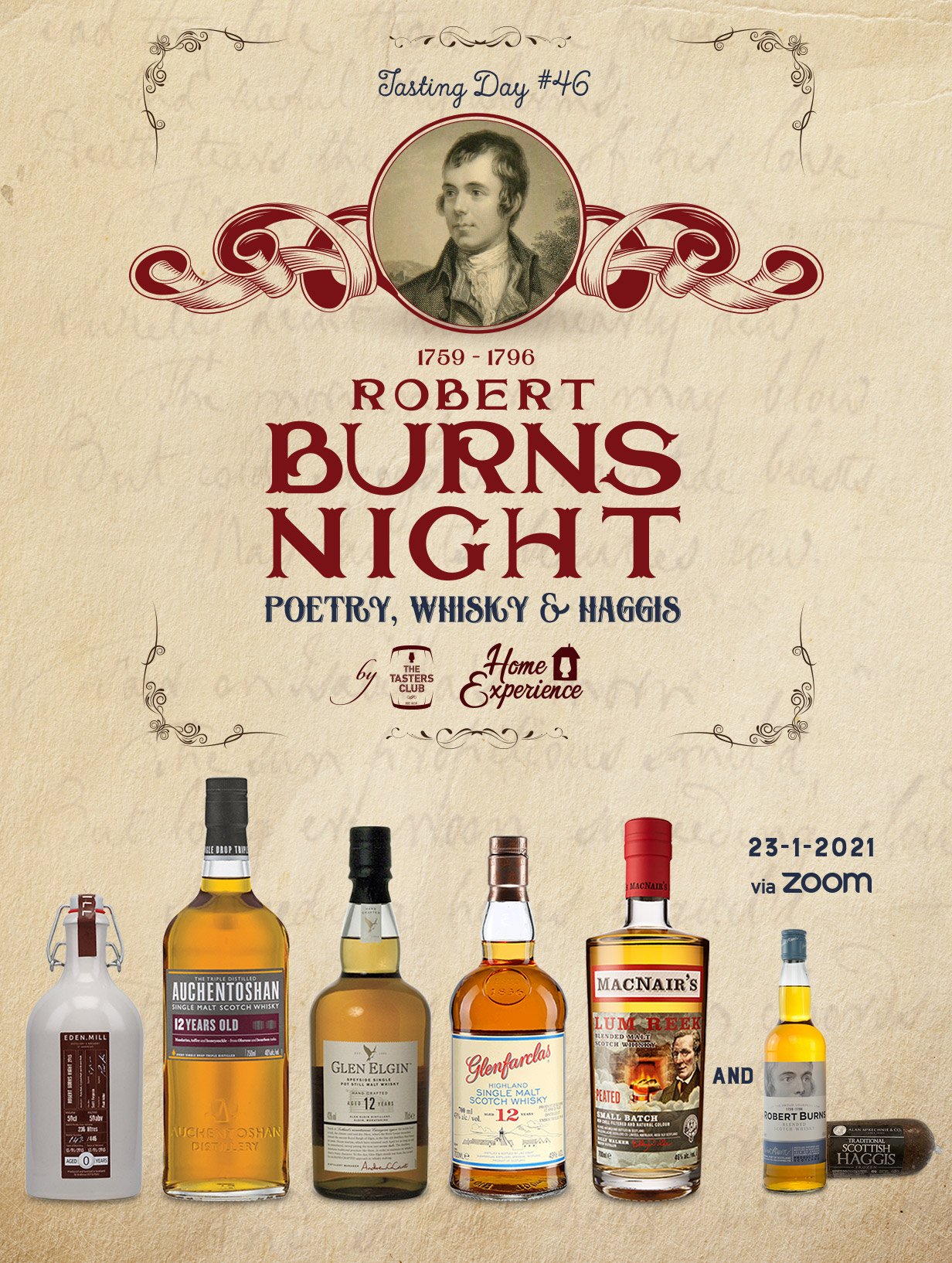 The Tasters Club Tasting Day 46 Robert Burns Night 2021