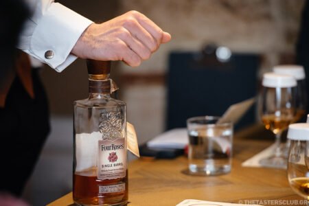 whiskey tasting bourbon four roses single barrel the tasters club ουισκι