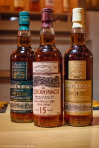 whisky tasting Glendronach 15 years Glendronach Revival 15 years Glendronach Parliament 21 years the tasters club ουισκι