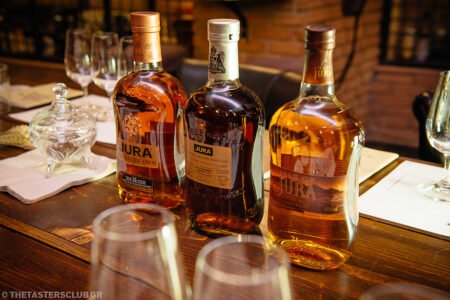 whisky tasting the tasters club ουισκι Jura Diurachs' Own 16 years Isle of Jure 21 years Jura Diurachs' Own 16 years, Isle of Jure 21 years και Jura the Delmé-Evans Select 18 years Jura the Delmé-Evans Select 18 years Jura Diurachs' Own 16 years, Isle of Jure 21 years και Jura the Delmé-Evans Select 18 years