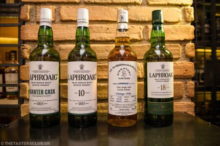 whisky tasting Laphroaig Quarter Cask Laphroaig 10 Years Old Laphroaig 15 Years Old SIGNATORY VINTAGE Laphroaig 18 Years Old the tasters club ουισκι