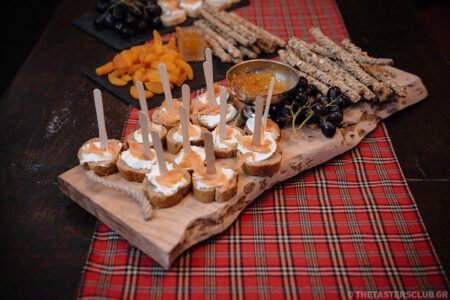 the tasters club whisky tasting ουισκι Avalon finger food
