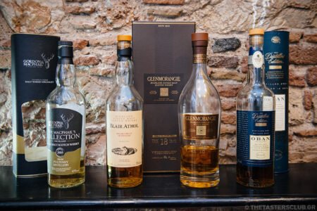 the tasters club whisky tasting blair athol glenmorangie oban pulteney gordon and macphail avalon
