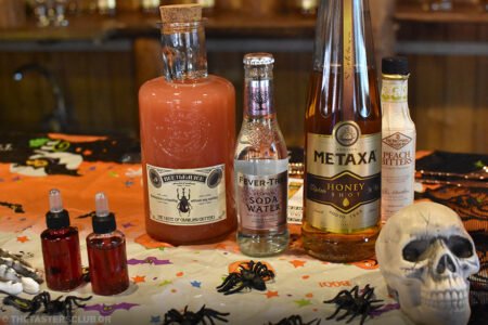 the tasters club halloween cocktails the ranch metaxa honey