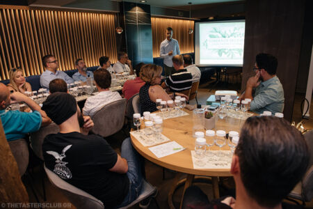 the tasters club gin tasting day amber