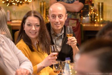 The Tasters Club Mortlach Christmas whisky dinner with 3 courses and Mortlach 12 yo The Wee Witchie, Mortlach 16 yo Distiller's Dram, Mortlach 15 yo Six Kingdoms mortlach xmas whisky dinner the tasters club
