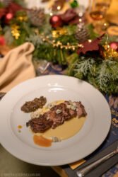 The Tasters Club Mortlach Christmas whisky dinner with 3 courses and Mortlach 12 yo The Wee Witchie, Mortlach 16 yo Distiller's Dram, Mortlach 15 yo Six Kingdoms mortlach xmas whisky dinner the tasters club