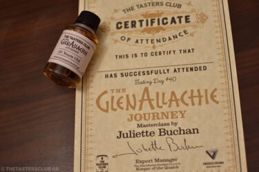 The Tasters Club Tasting Day 40 glenallachie whisky tasting