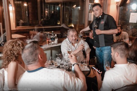 The Tasters Club Tasting Day 53 Blandoch whisky tasting En Flya bar Petros Charizopoulos
