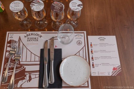 The Tasters Club Aberlour whisky dinner