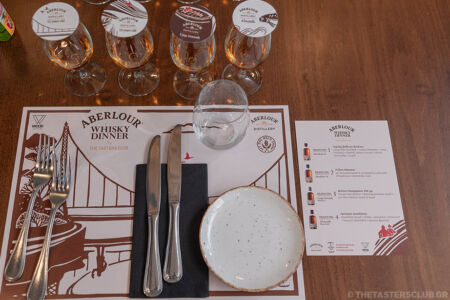 The Tasters Club Aberlour whisky dinner