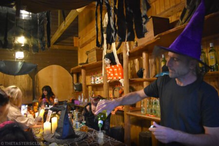 spooky cocktails party at the ranch with Cutty Sark whisky and Sierra tequila