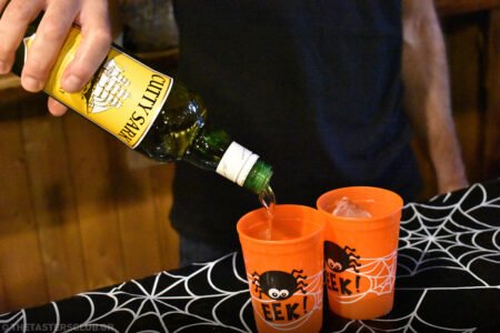 spooky cocktails party at the ranch with Cutty Sark whisky and Sierra tequila