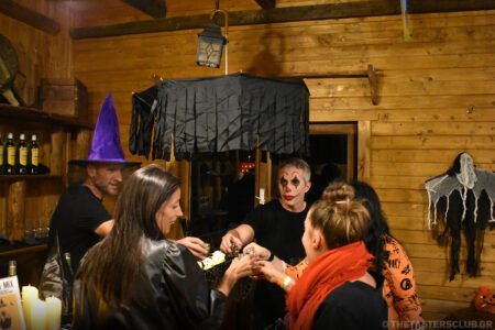 spooky cocktails party at the ranch with Cutty Sark whisky and Sierra tequila