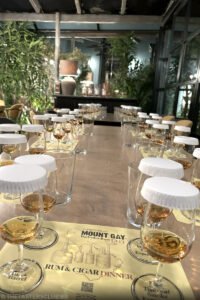 The Tasters Club Tasting Day 77 Mount Gay Rum & Cigar Dinner