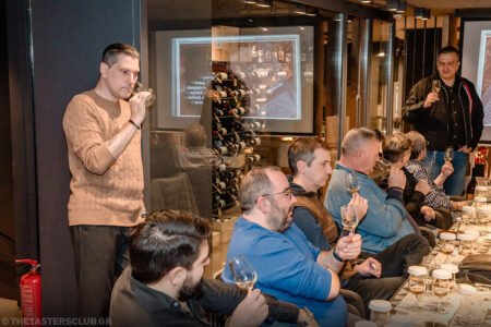 The Tasters Club Tasting Day 82 Bladnoch The Dragon Series whisky tasting Yiannis Milionis Petros Charizopoulos