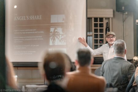 The Tasters Club Diplomatico rum masterclass with Maestro Ronero Nelson Hernandez.