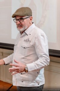 The Tasters Club Diplomatico rum masterclass with Maestro Ronero Nelson Hernandez.
