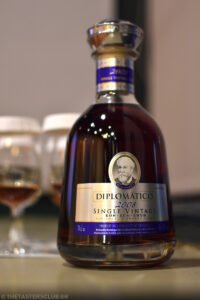 The Tasters Club Diplomatico rum masterclass with Maestro Ronero Nelson Hernandez. Single Vintage 2008,