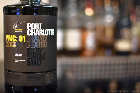 The Tasters Club Tasting Day 87 Bruichladdich whisky tasting Port Charlotte PMC:01 2013