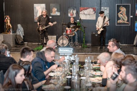 The Tasters Club Saint Patrick’s Tasting Day with Bushmills. Zero Zero band playing.
