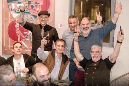 The Tasters Club Saint Patrick’s Tasting Day with Bushmills. Yiannis Milionis with participants.