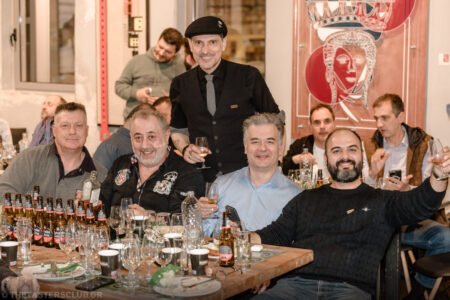 The Tasters Club Saint Patrick’s Tasting Day with Bushmills. Yiannis Milionis with participants.