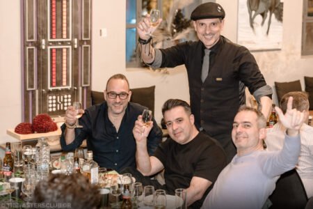 The Tasters Club Saint Patrick’s Tasting Day with Bushmills. Yiannis Milionis with participants.