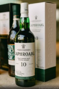 The Aficionados’ Series at Colonial restaurant in Golf Privé. Laphroaig 10 yo.