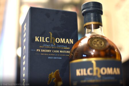 The Tasters Club Tasting Day 92 Kilchoman whisky tasting. Kilchoman PX Sherry Cask Matured 2023 Edition.