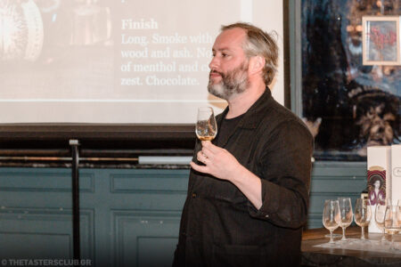 The Tasters Club Tasting Day 95 25 years Compass Box anniversary whisky tasting. Pierre-Marie Bisson.