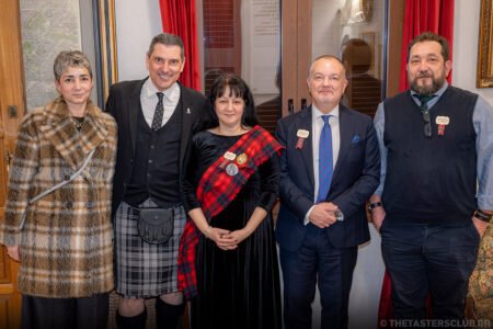 The Tasters Club Tasting Day 102 Robert Burns Night 2026. Matthew Lodge - Ambassador of Great Britain in Greece and Yiannis Milionis.