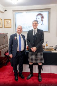 The Tasters Club Tasting Day 102 Robert Burns Night 2026. Matthew Lodge - Ambassador of Great Britain in Greece and Yiannis Milionis.