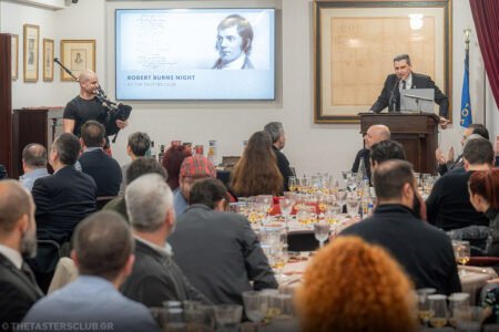 The Tasters Club Tasting Day 102 Robert Burns Night 2026. Yiannis Milionis.