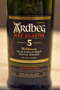 The Tasters Club Tasting Day 101 Ardbeg whisky tasting. Ardbeg WEE BEASTIE.