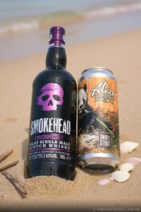 The Tasters Club Whisk(e)y & Beer - A Love Affair. Smokehead Twisted Stout with Alea Smoky Stout.